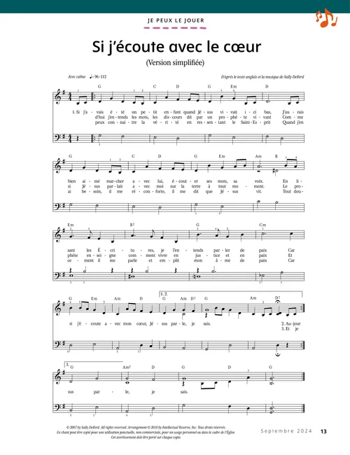 Partition au format PDF