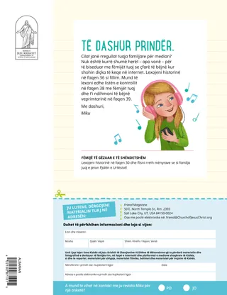 letër drejtuar prindërve