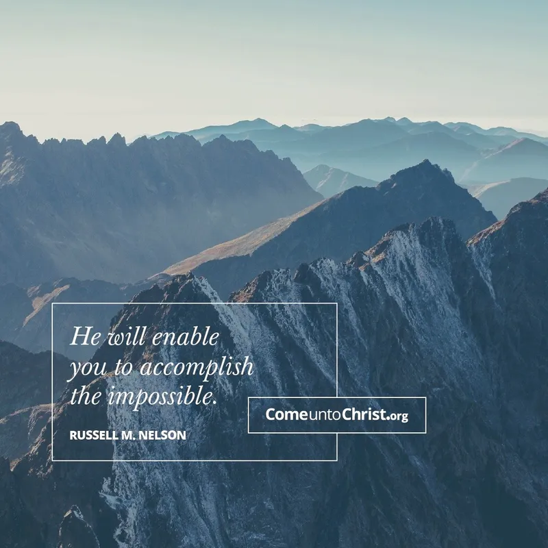 He will enable you to accomplish the impossible.