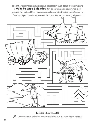 Journey to the Salt Lake Valley coloring page