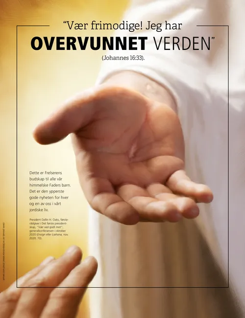 plakat “Vær ved godt mot”