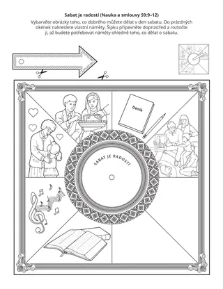 stránka s činností pro děti