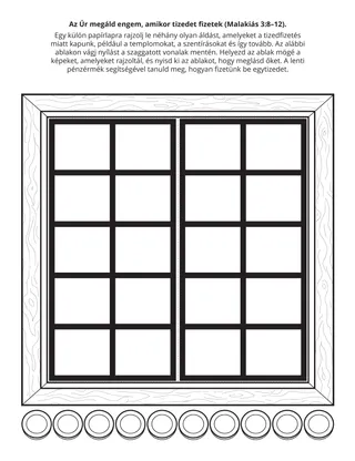 Elemis tevékenységi oldal: Az Úr megáld engem, amikor tizedet fizetek