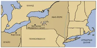 газрын зураг, Нью-Йорк болон Огайо