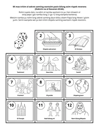 ektiviti pes bilong ol pikinini