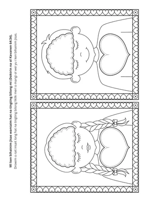 ektiviti pes bilong ol pikinini