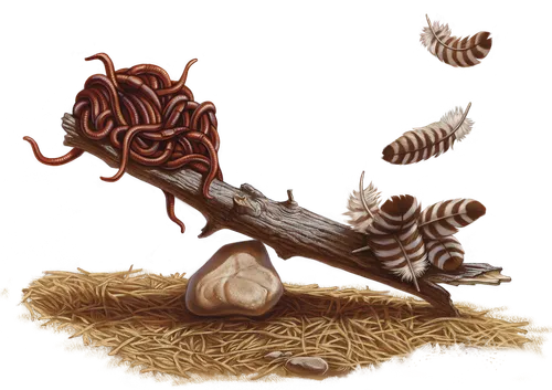 worms and feathers