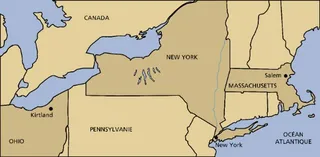 carte du nord-est des États-Unis