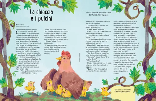 Pagina PDF di una chioccia e dei suoi pulcini