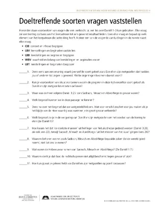 uitreikblad, Doeltreffende soorten vragen vaststellen