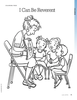 coloring page reverent