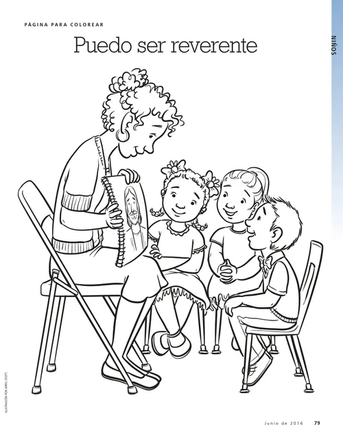 coloring page reverent