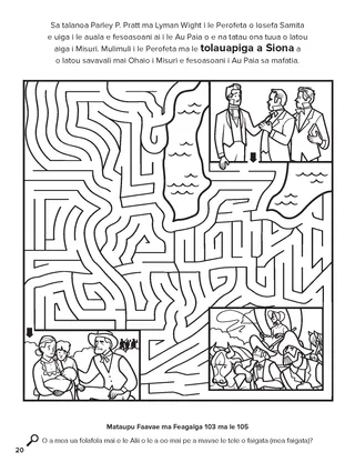 Zion’s Camp coloring page