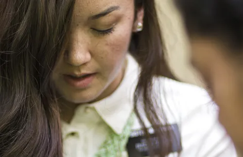 sister missionary praying