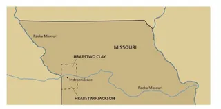 mapa, północna część Missouri