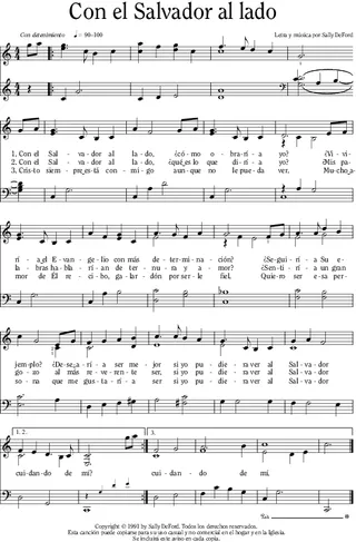 música, Con el Salvador al lado