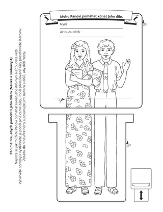 stránka s činností pro děti