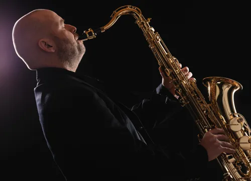 Man playing saxophone