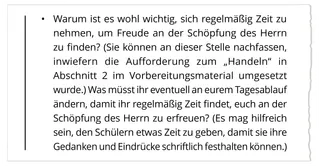 Ausschnitt einer Frage zu Lektion 4