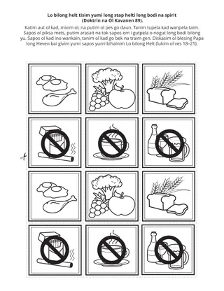 ektiviti pes bilong ol pikinini