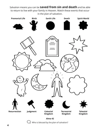 page 4 of the coloring book Gathering the Family of God