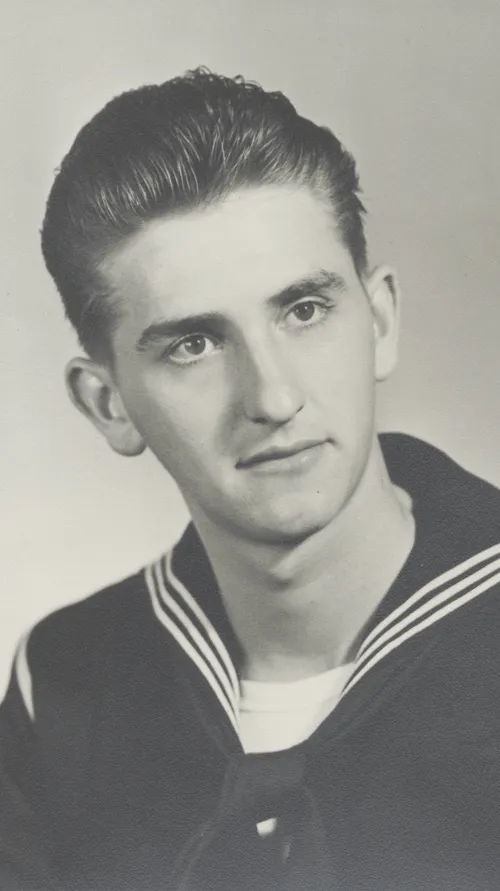 Thomas S. Monson in navy uniform