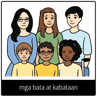simbolo ng ebanghelyo para sa mga bata at kabataan