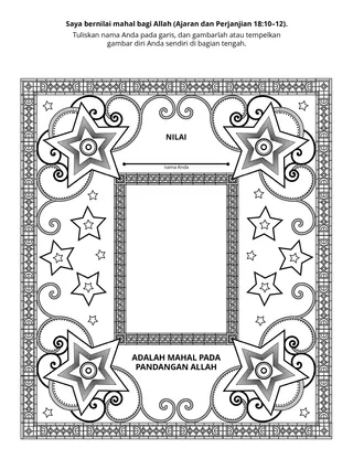 halaman kegiatan: saya bernilai mahal