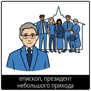 Евангельский символ «епископ, президент небольшого прихода»