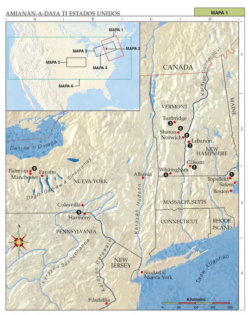 Mapa 1 ti pakasaritaan ti Simbaan
