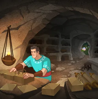 Mormon with gold plates