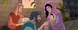 Ruth, Boaz, and baby