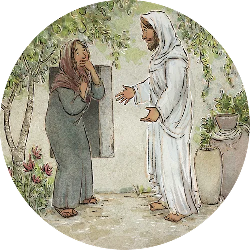 Illustrations of scenes from the New Testament.