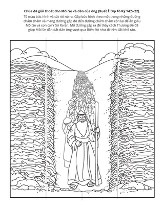 trang sinh hoạt: Chúa giải cứu Môi Se và dân của ông