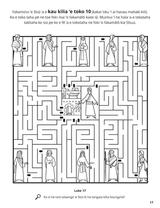 The Ten Lepers coloring page