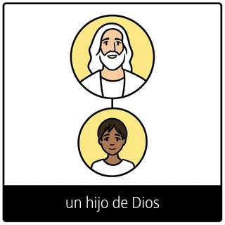 símbolo del Evangelio de un hijo de Dios