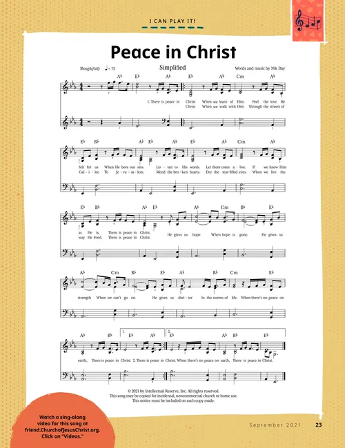 PDF of sheet music