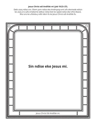 Ikpa ŋwed edinam Primary: Jesus Christ edi Andifak mi