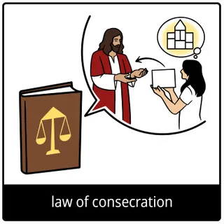 law of consecration gospel symbol