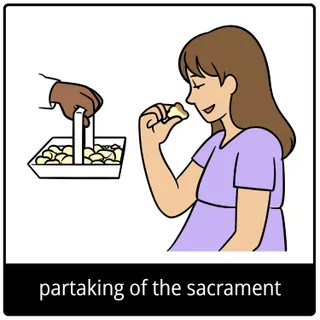 partaking of the sacrament gospel symbol