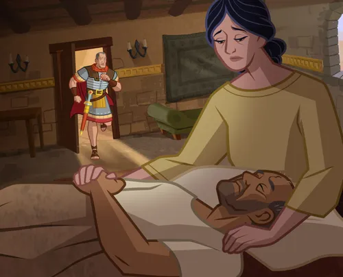 The centurion’s servant is very sick.