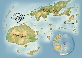 map of Fiji