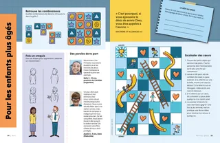 Page au format PDF avec diverses activités et citations