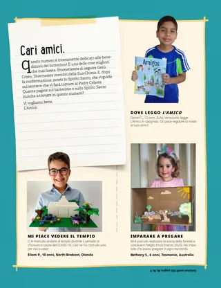 boy from Venezuela holding Spanish copy of Friend