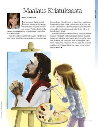 a painting of Christ