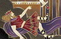 illustration of a fallen king with a sword nearby