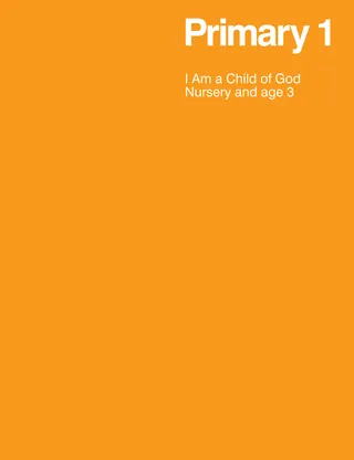 Primaria 1: Soy un hijo de Dios