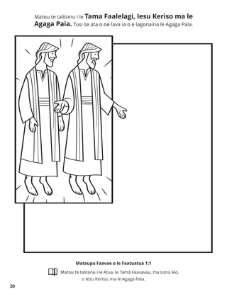 First Article of Faith coloring page