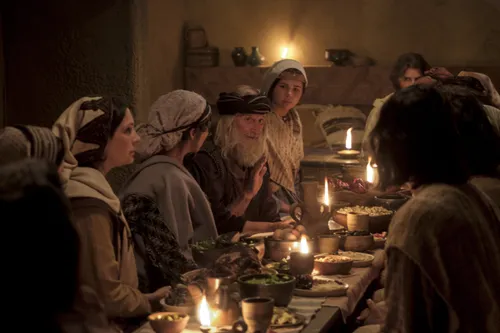 Ishmael's family listening to Nephi