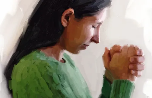 woman praying